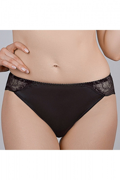 Трусы кружевные из эластичного полотна для круглогодичного ношения Verally 1038-4 эспрессо - фото 2