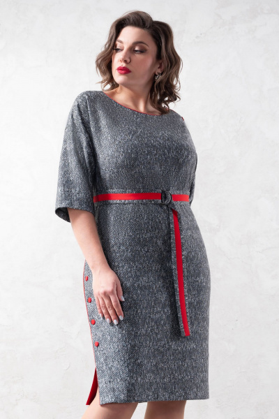 Тёплое трикотажное платье полуприлегающего силуэта Avanti 1613 - фото 1