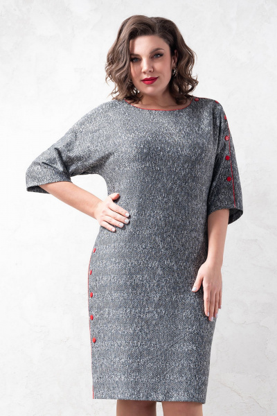 Тёплое трикотажное платье полуприлегающего силуэта Avanti 1613 - фото 2