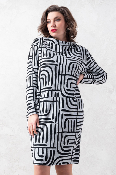 Платье свободного кроя из вискозы с карманами Avanti 1615 - фото 3