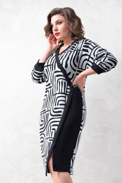 Платье с запахом, легкое из трикотажа, для будней Avanti 1616 - фото 1