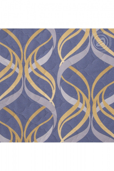 Стеганное хлопковое покрывало, синий цвет, универсальный стиль АРТПОСТЕЛЬ 2256 дарси - фото 5