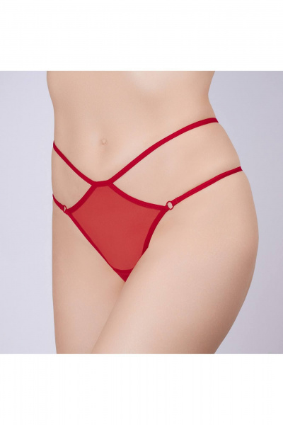 Трусы из трикотажа с гладкой посадкой в красном цвете Verally 1136М-1 помада - фото 3