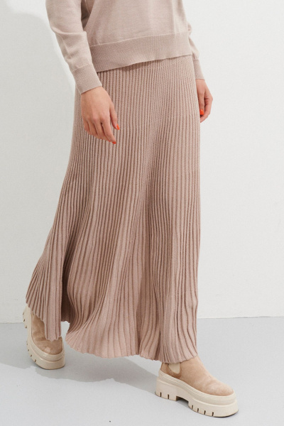 Джемпер, юбка Ketty АМ-132 бежевый - фото 2