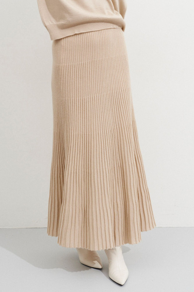 Джемпер, юбка Ketty АМ-132 светло-бежевый - фото 7