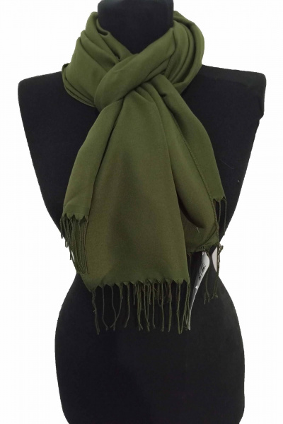Шарф на каждый день зеленый текстиль 65х155 см TrendCorner 2-1-51-310 1655 - фото 1