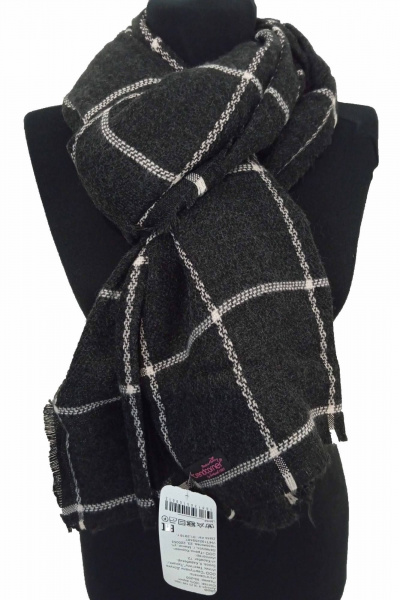 Клетчатый шарф в крупную клетку из текстиля для зимы TrendCorner 9-16-23-199 1680 - фото 1