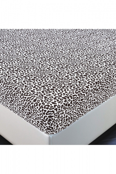 Простыня трикотажная на резинке 90x200 см АРТПОСТЕЛЬ 251 ягуар - фото 1