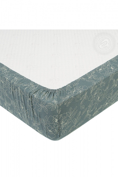 Простыня на резинке АРТПОСТЕЛЬ 253 цветы_зеленые - фото 4