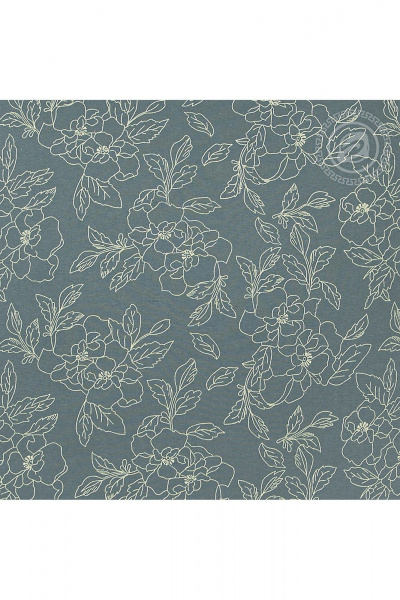 Простыня на резинке АРТПОСТЕЛЬ 253 цветы_зеленые - фото 2