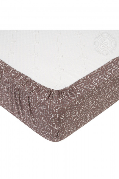Простыня на резинке АРТПОСТЕЛЬ 253 эспрессо_темный - фото 2