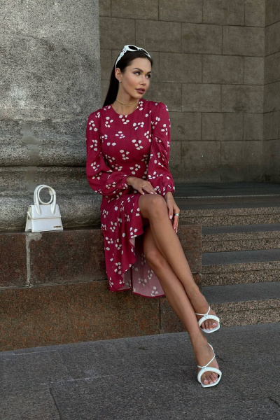 Платье из вискозы средняя длина на каждый день La Stella SL22-2-11 - фото 6