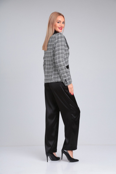 Демисезонный костюм из текстиля: жакет и брюки Takka Plus 23-213 - фото 11