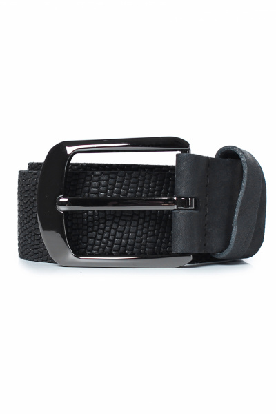 Ремень из натуральной кожи, классический стиль, черный Galanteya 30623.23с1123к45 2р черный - фото 1