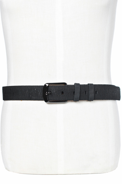 Ремень из натуральной кожи, классический стиль, черный Galanteya 30623.23с1123к45 2р черный - фото 5