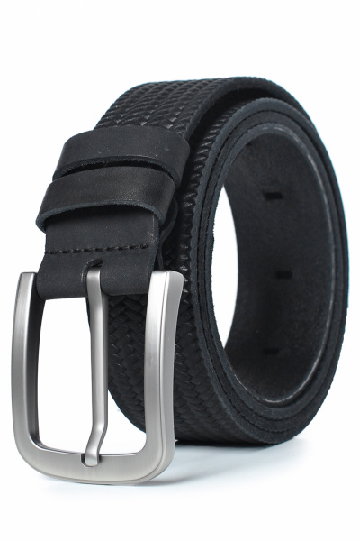 Ремень из натуральной кожи, классический стиль, черный Galanteya 30723.23с1124к45 3р черный - фото 2