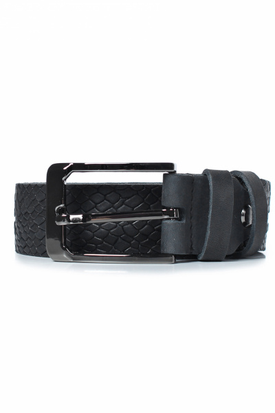 Ремень из натуральной кожи, классический дизайн, черный Galanteya 30823.23с1125к45 1р черный - фото 1