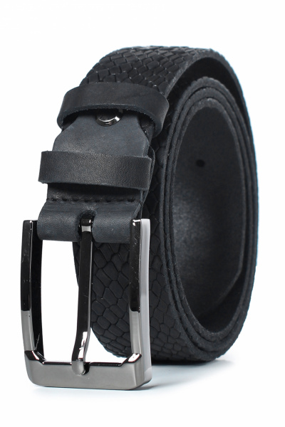 Ремень из натуральной кожи, классический дизайн, черный Galanteya 30823.23с1125к45 1р черный - фото 2