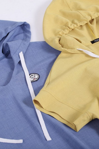 Платье TEZA 1244 джинс - фото 4