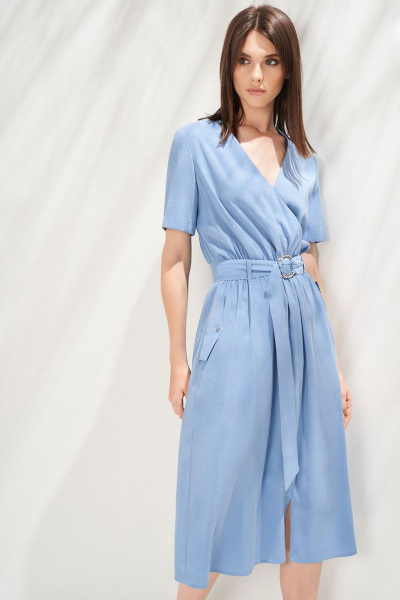 Платье KIARA Collection 7942 голубой - фото 1