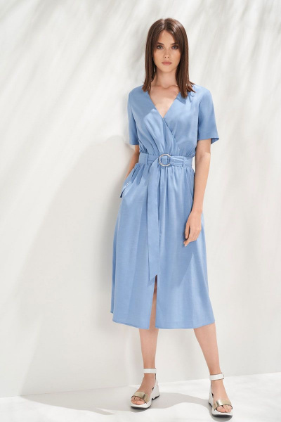 Платье KIARA Collection 7942 голубой - фото 2