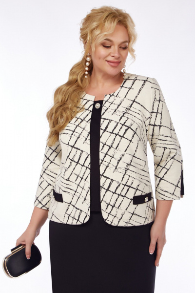 Демисезонный комплект из трикотажа с контрастными деталями БагираАнТа 915 - фото 2