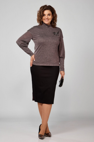 Джемпер Anna Majewska А338.1 лиловый - фото 1