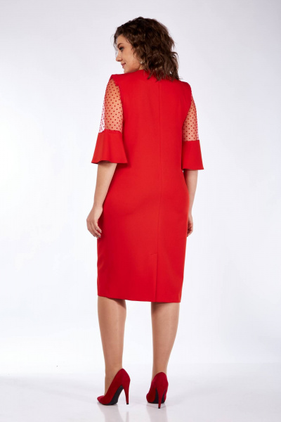 Платье Vilena 937 красный - фото 6