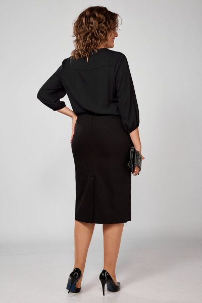 Демисезонный комплект из шифоновой блузы и юбки-карандаш Anna Majewska 981/А031 - фото 2
