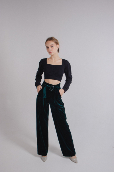 Брюки Tammi 3Т70-23/1 темно-зеленный - фото 1