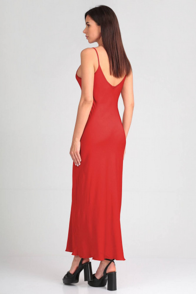 Платье нарядное с текстиля, классика для торжеств Таир-Гранд 6551 терракот - фото 2