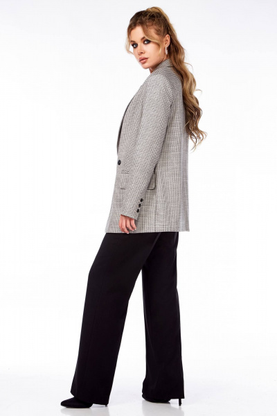 Брюки, жакет Ольга Стиль Л-216 беж_черный - фото 2