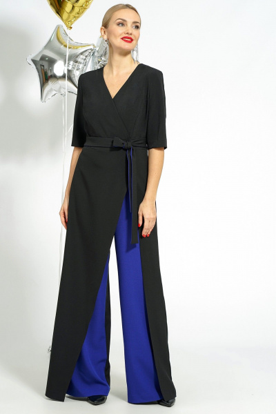 Комбинезон Alani Collection 2058 черный/синий - фото 1