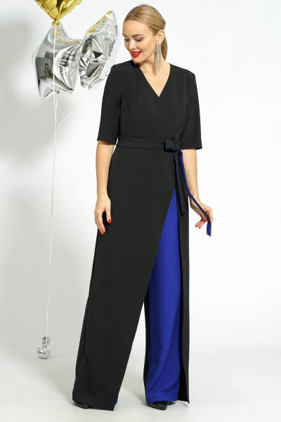 Комбинезон Alani Collection 2058 черный/синий - фото 3