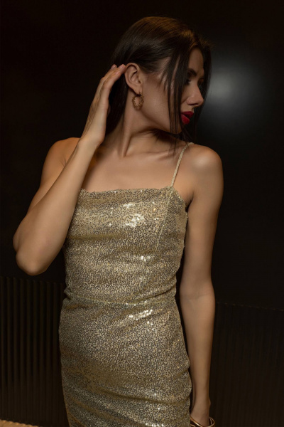 Платье Luna 133 золото - фото 9