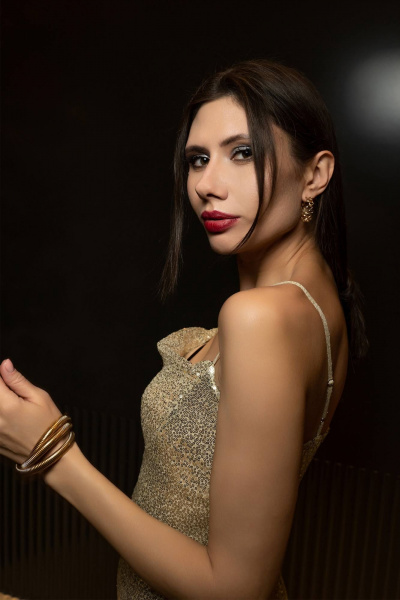 Платье Luna 133 золото - фото 6