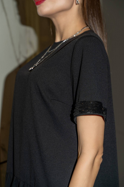 Платье Luna 129 чёрный - фото 8