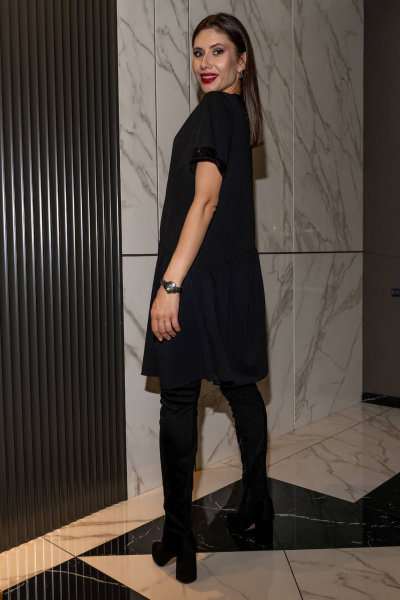 Платье Luna 129 чёрный - фото 3