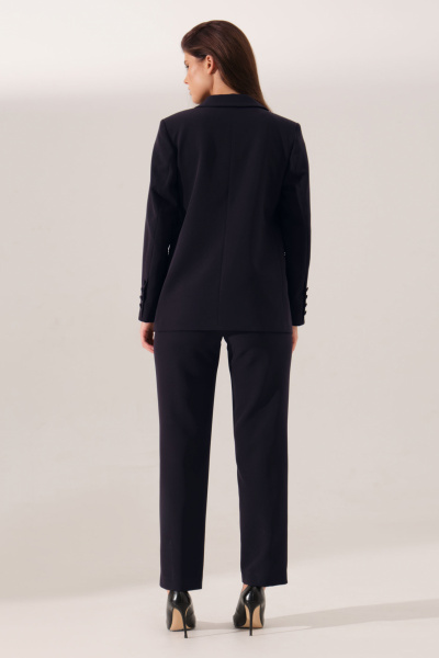 Деловой костюм с синими брюками и жакетом Панда 161920w синий - фото 2