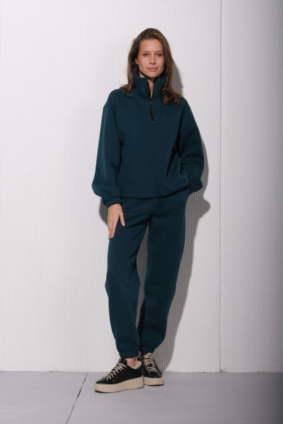 Брюки, джемпер Luitui R4033 изумрудный - фото 1