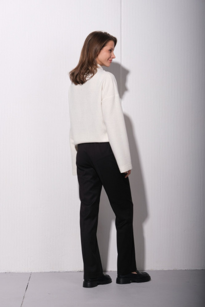 Классические черные брюки на каждый день Luitui R2047 черный - фото 2