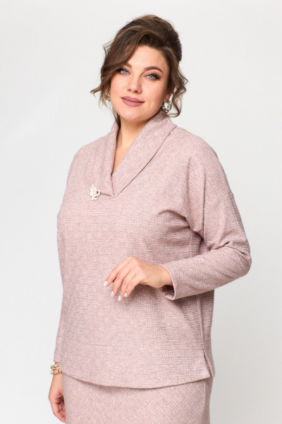 Джемпер T&N 7473 пудра - фото 4