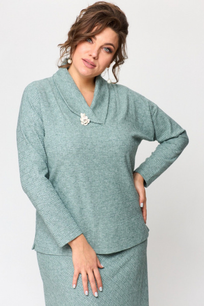 Джемпер T&N 7473 мята - фото 4