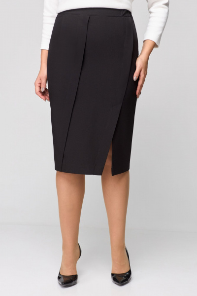 Туника, юбка Мишель стиль 1164 черно-белый - фото 7