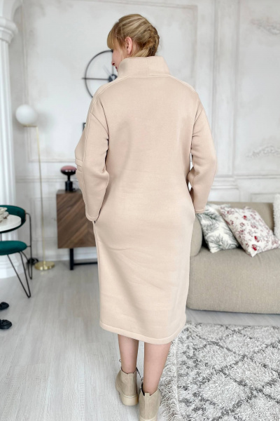 Платье Rumoda 2178 бежевый - фото 9