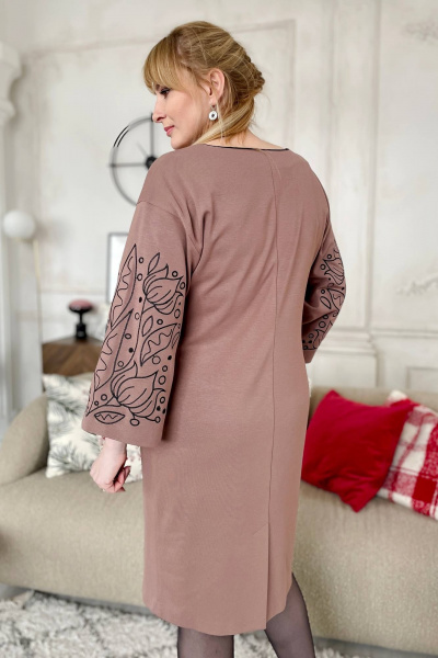 Платье Rumoda 2177 коричневый - фото 6