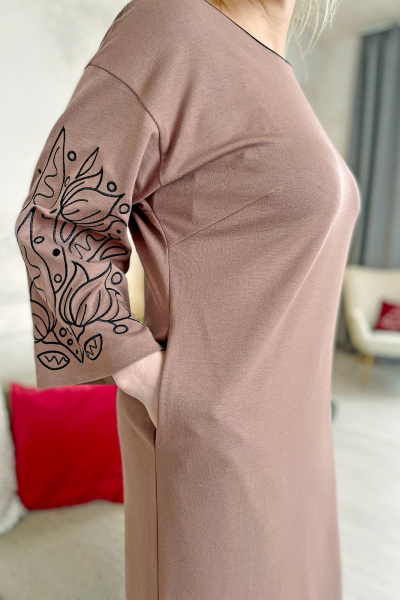 Платье Rumoda 2177 коричневый - фото 5