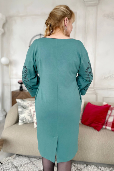 Платье Rumoda 2177 бирюзовый - фото 6