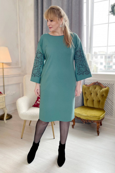 Платье Rumoda 2177 бирюзовый - фото 1