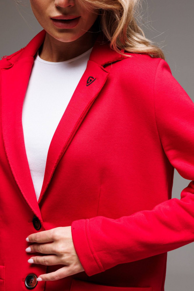 Элегантный костюм с жакетом и юбкой из трикотажа GO F7065/11-02.170-176 - фото 3